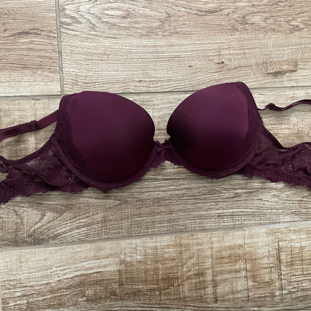 Victoria’s Secret dream angel push up 34D, maroon color
